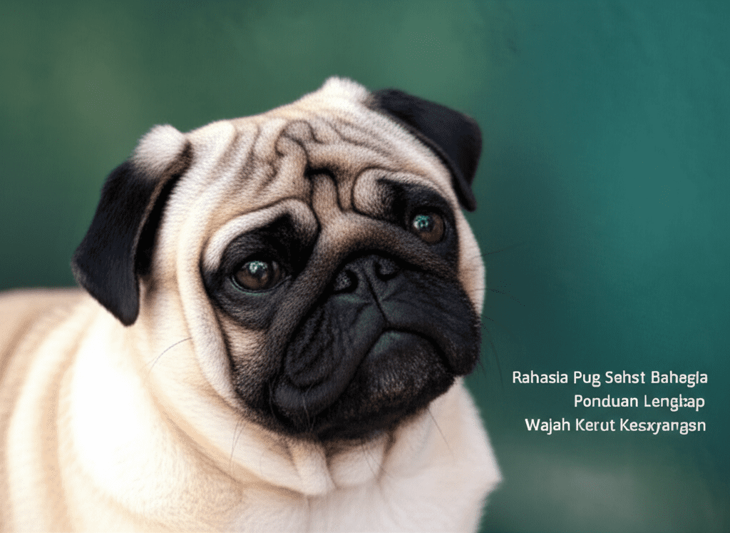 Rahasia Anjing Pug Wajah Kerut Sehat Bahagia