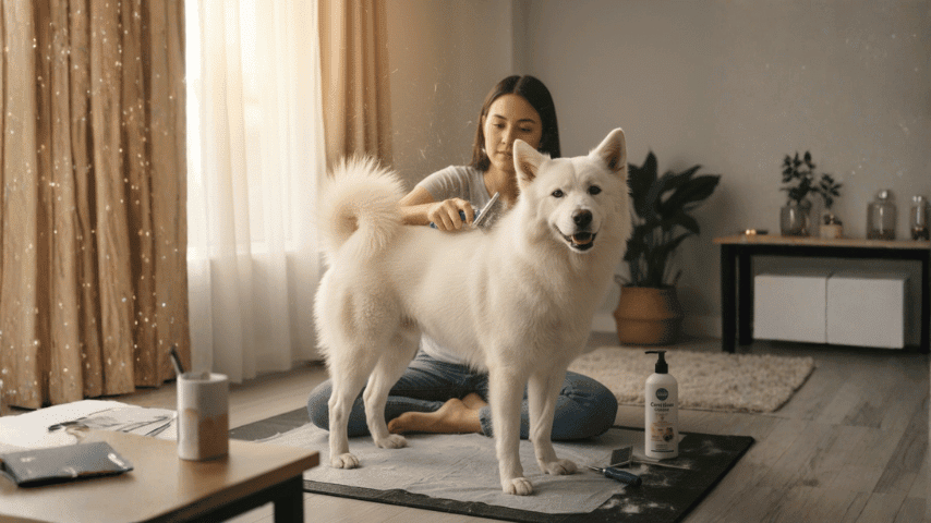 Perawatan Bulu Tebal Anjing Kintamani