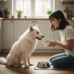 pemberian makan anjing kintamani